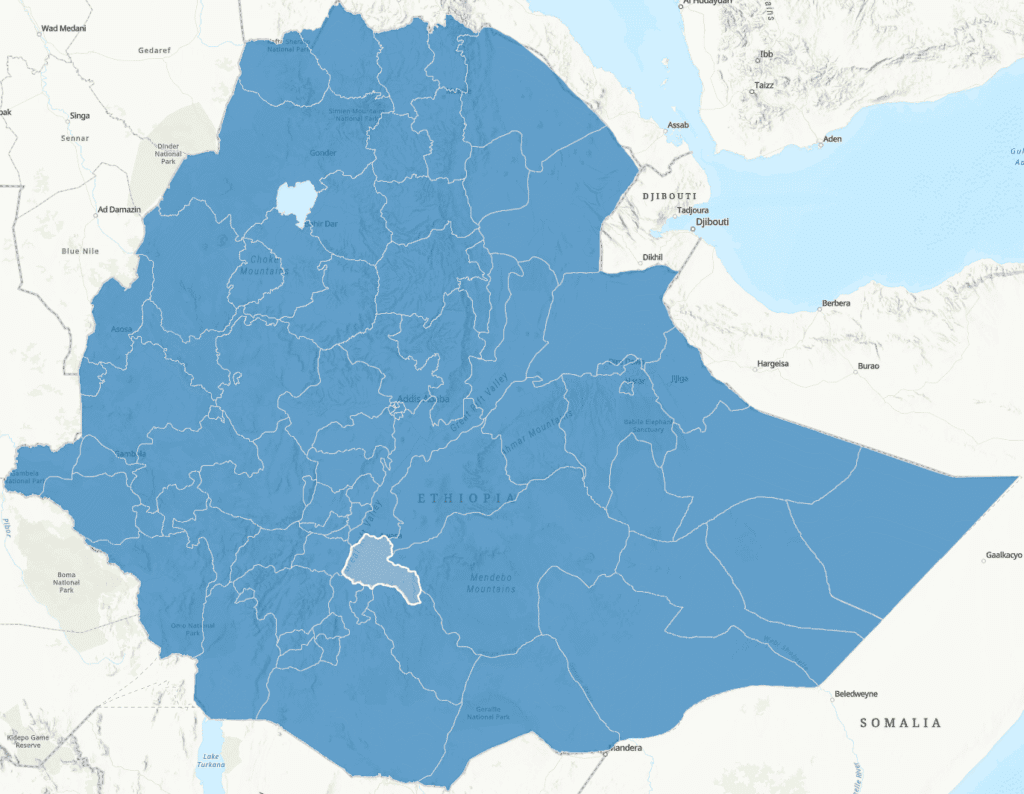 Sidama-map