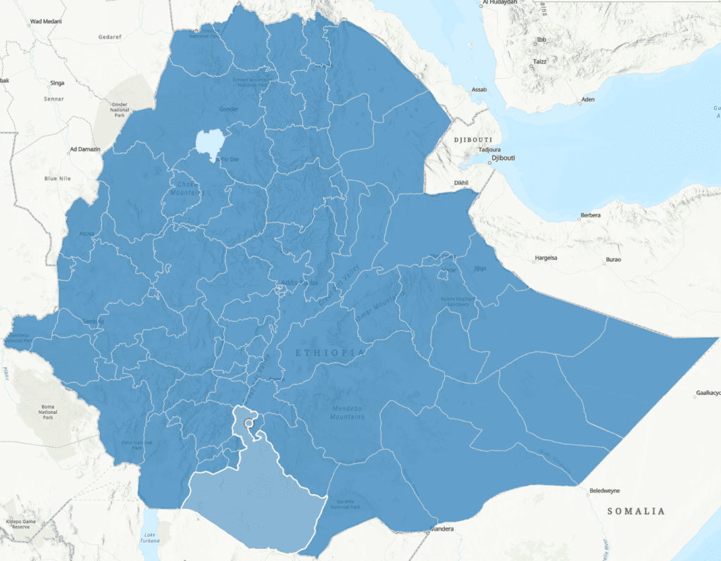 Yirgacheffe-Map